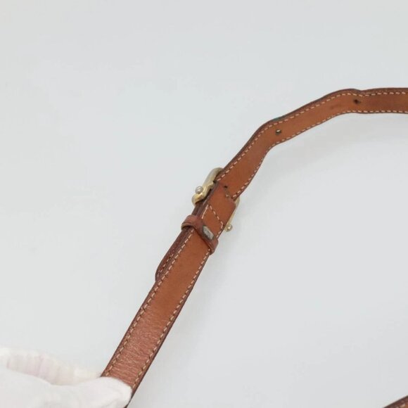 CELINE Macadam Canvas Shoulder Bag PVC Leather Brown Gold Auth BA2501 - Picture 9 of 16